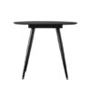 Aptly Round Wooden Dining Table In Black Oak