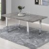 Constable Rectangular Wooden Dining Table In Concrete Effect