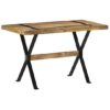 Heinz Small Rough Mango Wood Dining Table In Natural