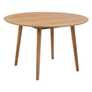 Nephi Wooden Dining Table Round In Oak