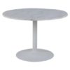 Tampere Marble Dining Table In Guangxi White With White Base