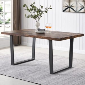 Constable Wooden Dining Table Rectangular In Rustic Oak