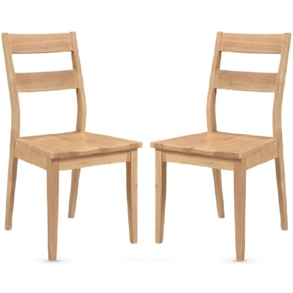 Alesund Oak Wooden Dining Chairs In Pair