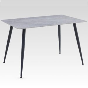 Attica Sintered Stone Rectangular Dining Table In Grey