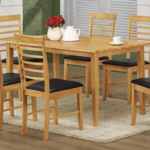 Marsic Large Wooden Dining Table In Light Oak