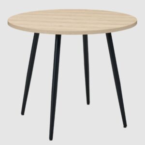 Hobart Wooden Round Dining Table In Oak