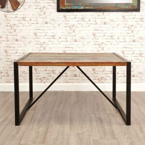 Utica Small Wooden Dining Table In Satin Lacquer