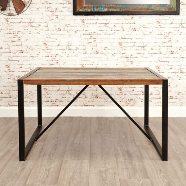Utica Small Wooden Dining Table In Satin Lacquer