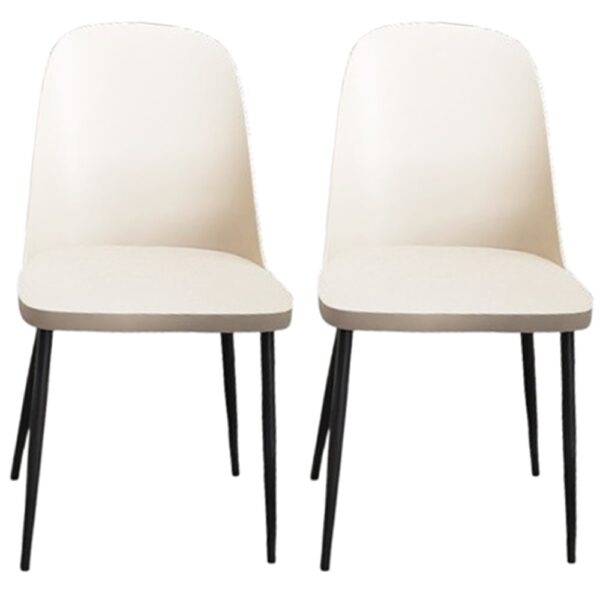 Arta Duo Calico Plastic Dining Chairs In Pair