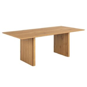 Carlton Wooden Rectangular Dining Table In Matt Oak