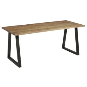 Hesperia Large Wooden Dining Table In Rustic Antique