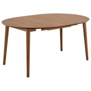Malibu Wooden Extending Dining Table In Matt Walnut