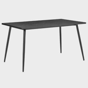 Hobart Small Wooden Dining Table In Black