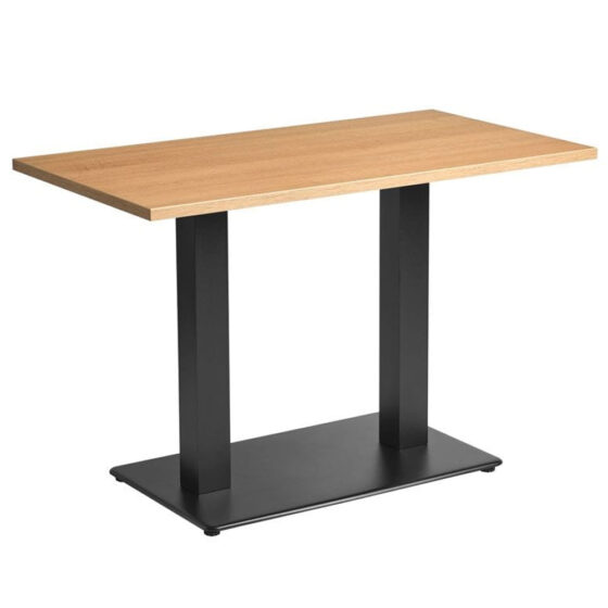 Wappapello Large Wooden Dining Table In Kaffee Light Oak